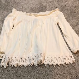 Off the shoulder shirt
